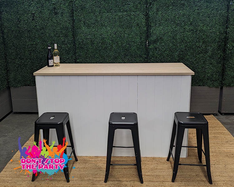 VJ Panel Drinks Bar — White