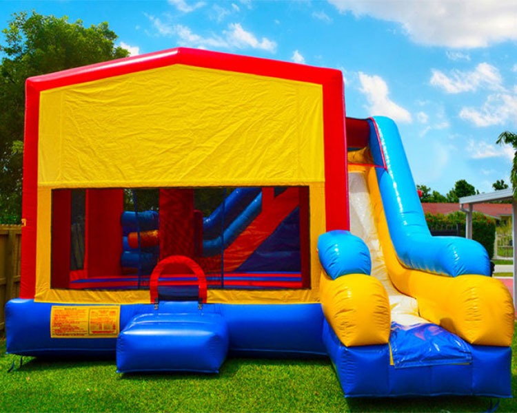 Plain Combo Jumping Castle and Slide