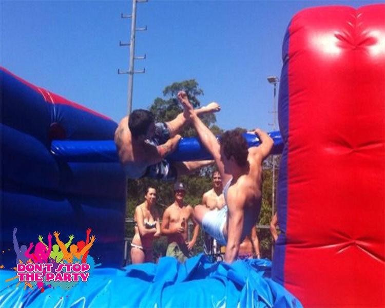 Greasy Wrestling Pole