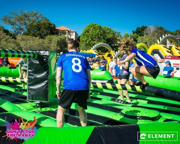 Inflatable Wipeout Meltdown Game